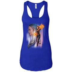 Captain Marvel Flying Space Portrait Women Tank Top Women Tank Top - parenttees