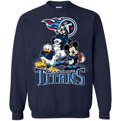 Mickey Mouse Tennessee Titans American Football Nfl Sports Shirt Crewneck Pullover Sweatshirt Crewneck Pullover Sweatshirt - parenttees