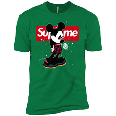 Supreme Mickey Babe Cute Love T-shirt Men Short Sleeve T-Shirt Men Short Sleeve T-Shirt - parenttees