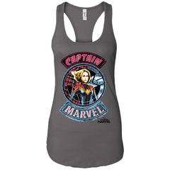 Captain Marvel Stitched Patched Portrait Women Tank Top Women Tank Top - parenttees