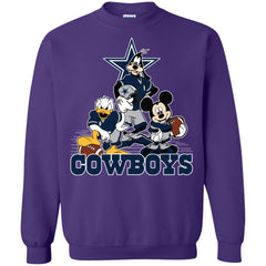 Mickey Mouse Dallas Cowboys American Football Nfl Sports Shirt Crewneck Pullover Sweatshirt Crewneck Pullover Sweatshirt - parenttees