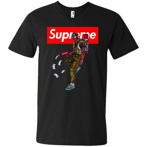 Supreme Spider Man Best T-shirt Men V-Neck T-Shirt Black / S Men V-Neck T-Shirt - parenttees