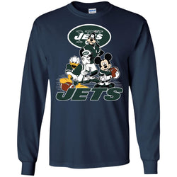 Mickey Mouse New York Jets American Football Nfl Sports Shirt Men Long Sleeve Shirt