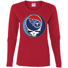 Tennessee Titans Grateful Dead Steal Your Face Football Nfl Shirts Women Long Sleeve Shirt Women Long Sleeve Shirt - parenttees