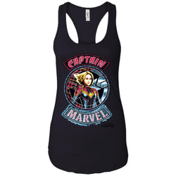 Captain Marvel Stitched Patched Portrait Women Tank Top