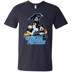 Mickey Mouse Carolina Panthers American Football Nfl Sports Shirt Men V-Neck T-Shirt Men V-Neck T-Shirt - parenttees