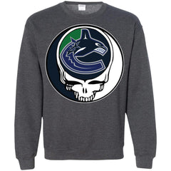 Vancouver Canucks Grateful Dead Steal Your Face Hockey Nhl Shirts Crewneck Pullover Sweatshirt Crewneck Pullover Sweatshirt - parenttees