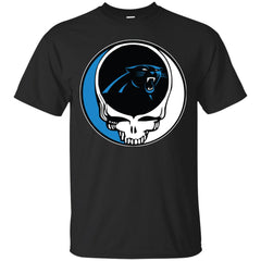 Carolina Panthers Grateful Dead Steal Your Face Football Nfl Shirts Men Cotton T-Shirt Men Cotton T-Shirt - parenttees