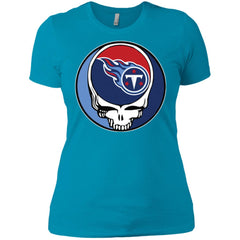 Tennessee Titans Grateful Dead Steal Your Face Football Nfl Shirts Women Cotton T-Shirt Women Cotton T-Shirt - parenttees