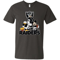 Mickey Mouse Oakland Raiders American Football Nfl Sports Shirt Men V-Neck T-Shirt Men V-Neck T-Shirt - parenttees