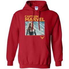 Captain Marvel Vintage Movie Poster Style Pullover Hoodie Sweatshirt Pullover Hoodie Sweatshirt - parenttees