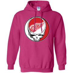 Detroit Red Wings Grateful Dead Steal Your Face Hockey Nhl Shirts Pullover Hoodie Sweatshirt Pullover Hoodie Sweatshirt - parenttees