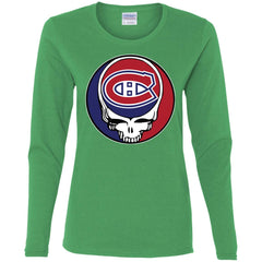 Montreal Canadiens Grateful Dead Steal Your Face Hockey Nhl Shirts Women Long Sleeve Shirt Women Long Sleeve Shirt - parenttees