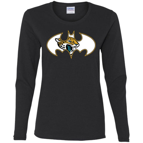 We Are The Jacksonville Jaguars Batman Nfl Mashup Women Long Sleeve Shirt Black / S Women Long Sleeve Shirt - parenttees