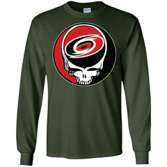 Carolina Hurricanes Grateful Dead Steal Your Face Hockey Nhl Shirts Men Long Sleeve Shirt Men Long Sleeve Shirt - parenttees