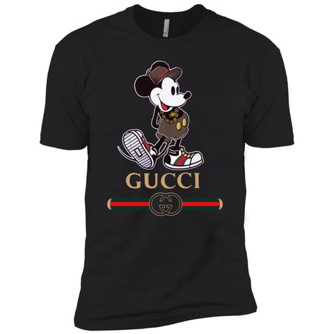 Gucci Mickey Kitty beauty T-shirt Men Short Sleeve T-Shirt Black / X-Small T-Shirts - parenttees