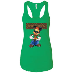 Louis Vuitton Mickey Mouse Cartoon T-shirt Women Tank Top