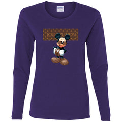 Best Louis Vuitton Mickey Mouse Shirt Women Long Sleeve Shirt Women Long Sleeve Shirt - parenttees