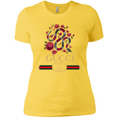 Gucci Logo Snake T-shirt Women Cotton T-Shirt Women Cotton T-Shirt - parenttees