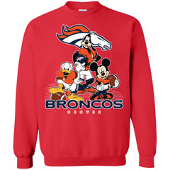 Mickey Mouse Denver Broncos American Football Nfl Sports Shirt Crewneck Pullover Sweatshirt Crewneck Pullover Sweatshirt - parenttees