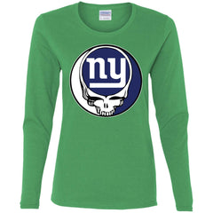 New York Giants Grateful Dead Steal Your Face Football Nfl Shirts Women Long Sleeve Shirt Women Long Sleeve Shirt - parenttees