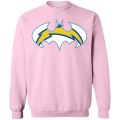 We Are The Los Angeles Chargers Batman Nfl Mashup Crewneck Pullover Sweatshirt Crewneck Pullover Sweatshirt - parenttees