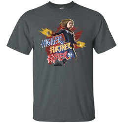 Captain Marvel Movie Vintage Colors Powers Men Cotton T-Shirt