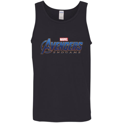 Marvel Avengers Endgame Movie Logo Graphic Men Cotton Tank Black / X-Small Men Cotton Tank - parenttees