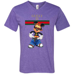 Gucci Logo Mickey Gift Trending T-shirt Men V-Neck T-Shirt Men V-Neck T-Shirt - parenttees