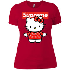 Supreme Hello Kitty Loves T-shirt Women Cotton T-Shirt Women Cotton T-Shirt - parenttees