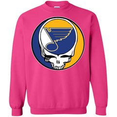 St Louis Blues Grateful Dead Steal Your Face Hockey Nhl Shirts Crewneck Pullover Sweatshirt Crewneck Pullover Sweatshirt - parenttees