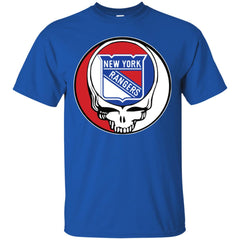 New York Rangers Grateful Dead Steal Your Face Hockey Nhl Shirts Men Cotton T-Shirt Men Cotton T-Shirt - parenttees