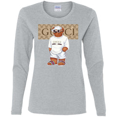 Best Life Gucci Bear T-shirt Women Long Sleeve Shirt Women Long Sleeve Shirt - parenttees