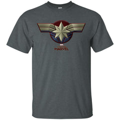 Marvel Captain Marvel Movie Chest Symbol Men Cotton T-Shirt Men Cotton T-Shirt - parenttees