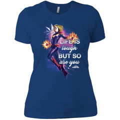 Captain Marvel Inspirational Quote Flight Women Cotton T-Shirt Women Cotton T-Shirt - parenttees