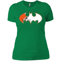 We Are The Cleveland Browns Batman Nfl Mashup Women Cotton T-Shirt Women Cotton T-Shirt - parenttees