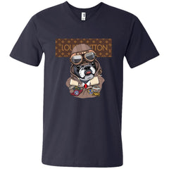 Louis Vuitton T-shirt Style Dogs T-shirt Men V-Neck T-Shirt Men V-Neck T-Shirt - parenttees