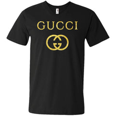 Gucci Logo Vintage Inspired Men V-Neck T-Shirt Men V-Neck T-Shirt - parenttees