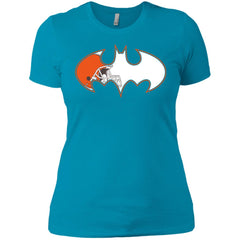 We Are The Cleveland Browns Batman Nfl Mashup Women Cotton T-Shirt Women Cotton T-Shirt - parenttees