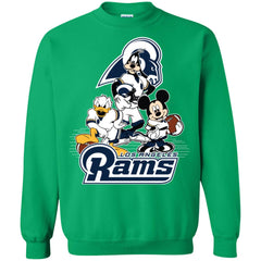 Mickey Mouse Los Angeles Rams American Football Nfl Sports Shirt Crewneck Pullover Sweatshirt Crewneck Pullover Sweatshirt - parenttees