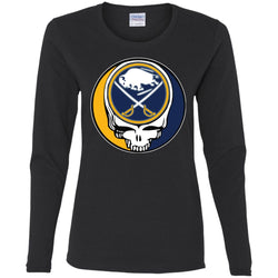 Buffalo Sabres Grateful Dead Steal Your Face Hockey Nhl Shirts Women Long Sleeve Shirt