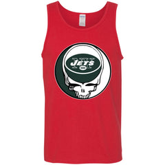 New York Jets Grateful Dead Steal Your Face Football Nfl Shirts Men Cotton Tank Men Cotton Tank - parenttees