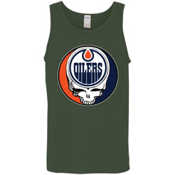 Edmonton Oilers Grateful Dead Steal Your Face Hockey Nhl Shirts Men Cotton Tank