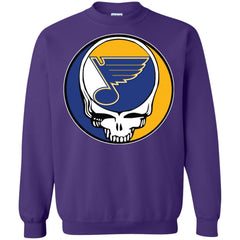 St Louis Blues Grateful Dead Steal Your Face Hockey Nhl Shirts Crewneck Pullover Sweatshirt Crewneck Pullover Sweatshirt - parenttees