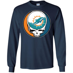 Miami Dolphins Grateful Dead Steal Your Face Football Nfl Shirts Men Long Sleeve Shirt