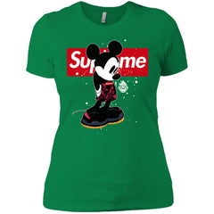 Supreme Mickey Babe Cute Love T-shirt Women Cotton T-Shirt Women Cotton T-Shirt - parenttees