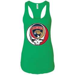 Florida Panthers Grateful Dead Steal Your Face Hockey Nhl Shirts Women Tank Top