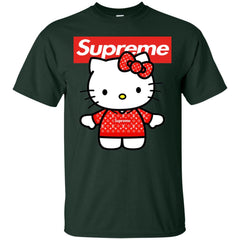 Supreme Hello Kitty Loves T-shirt Men Cotton T-Shirt Men Cotton T-Shirt - parenttees