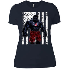 Giants Hulk Cleveland Indians T-shirt Flag Women Cotton T-Shirt Women Cotton T-Shirt - parenttees