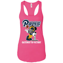 Los Angeles Rams Gateway To Victory Super Bowl 2019 Mickey Mouse Football Nfl Women Tank Top Women Tank Top - parenttees